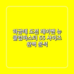 하금테 도전! 레이벤 뉴 클럽마스터 55 사이즈 완벽 분석