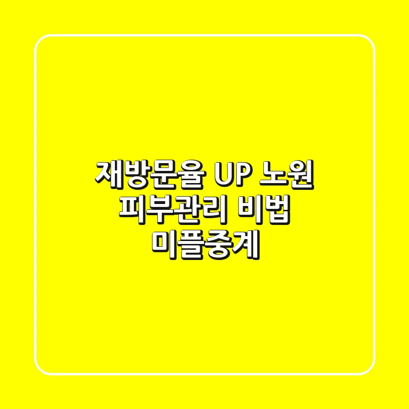 재방문율 UP! 노원 피부관리 비법, 미플중계