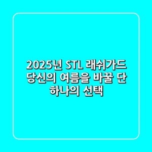 2025년 STL 래쉬가드, 당신의 여름을 바꿀 단 하나의 선택