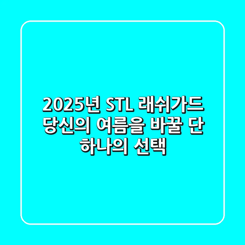 2025년 STL 래쉬가드, 당신의 여름을 바꿀 단 하나의 선택