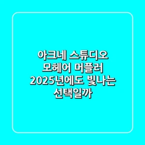 아크네 스튜디오 모헤어 머플러, 2025년에도 빛나는 선택일까?
