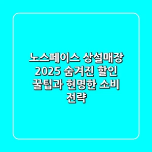 노스페이스 상설매장 2025: 숨겨진 할인 꿀팁과 현명한 소비 전략