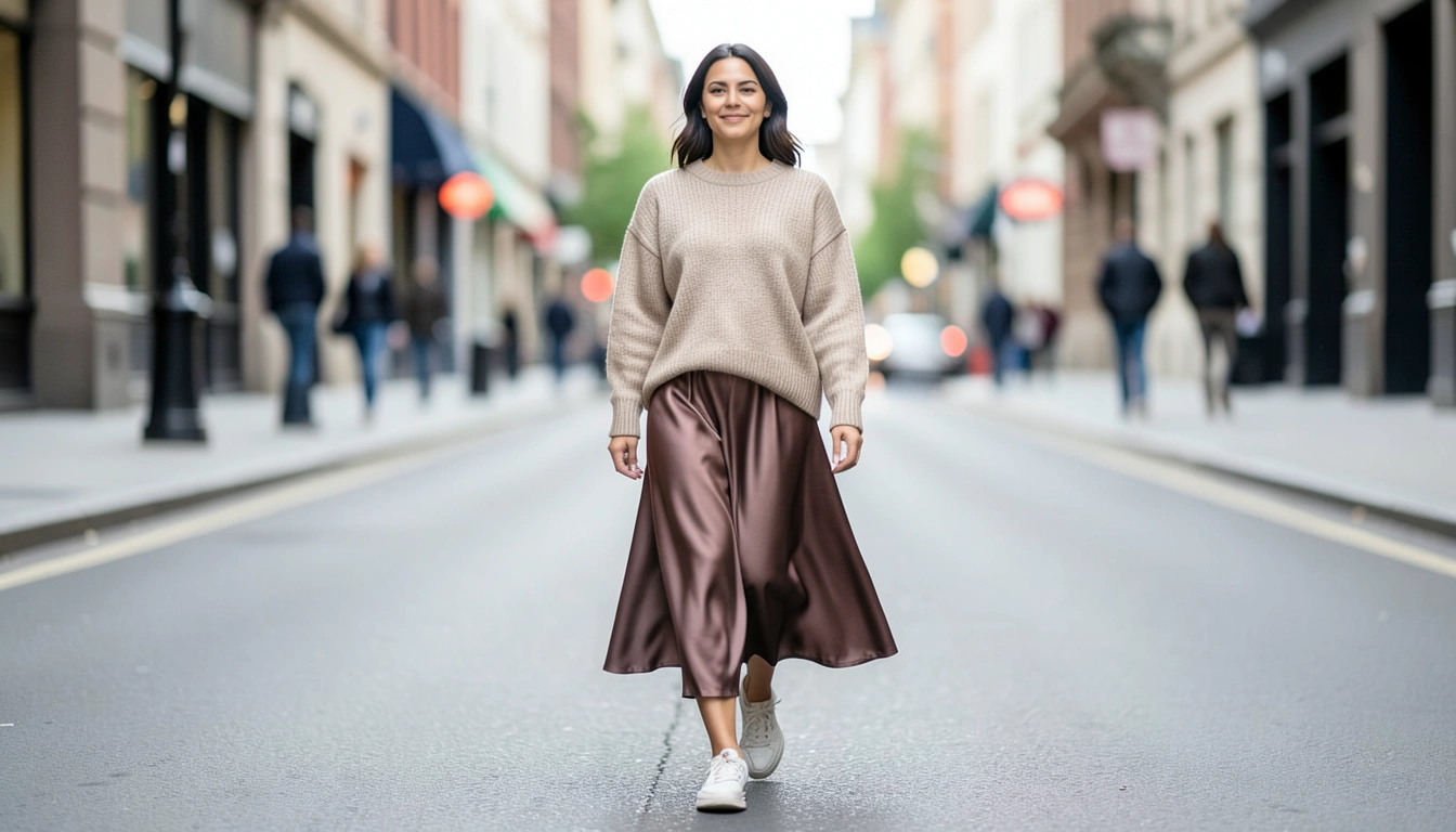 새틴스커트 체형별 코디: 나에게 꼭 맞는 실루엣 찾기