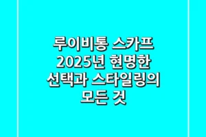 루이비통 스카프: 2025년, 현명한 선택과 스타일링의 모든 것