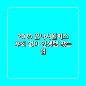 2025 끈나시원피스: 후회 없이 인생템 찾는 법