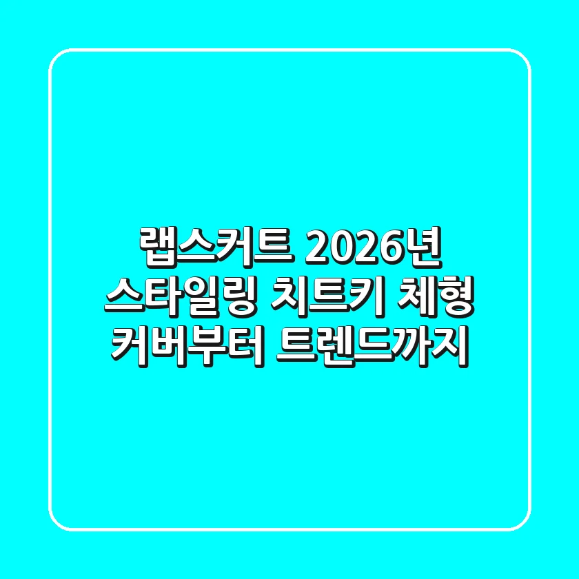 랩스커트, 2026년 스타일링 치트키: 체형 커버부터 트렌드까지